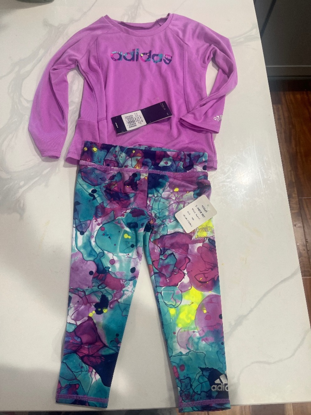 Adidas workout set- 18M Girls